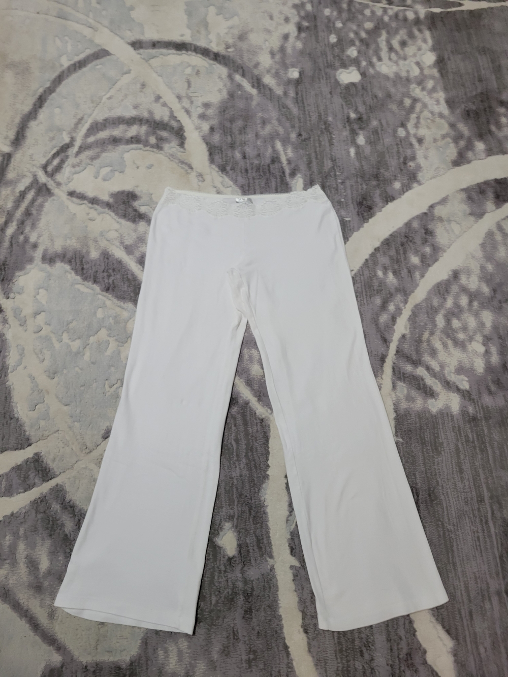 La Senza White Wide-Leg Lounge Pants Size M